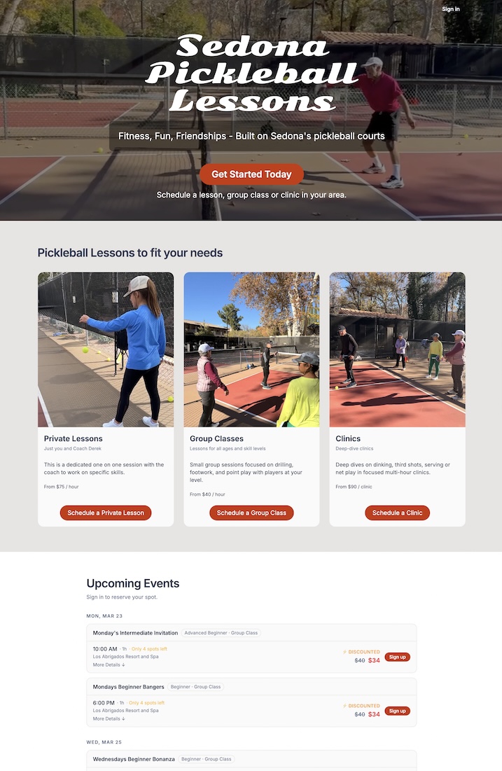 Sample CoachCoyote coaching page